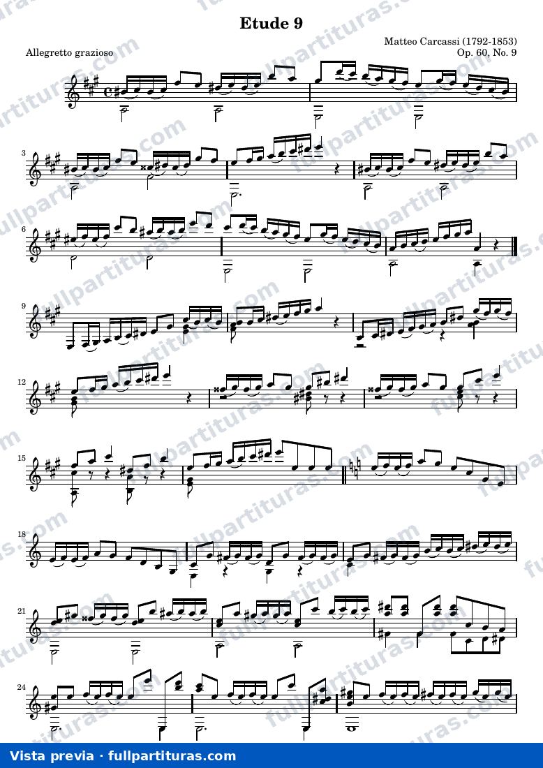 Matteo Carcassi - Etude 9 — preview