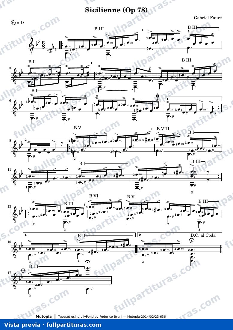 Gabriel Fauré - Sicilienne — preview