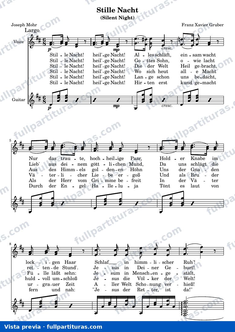 Franz Xaver Gruber - Stille Nacht — Vorschau