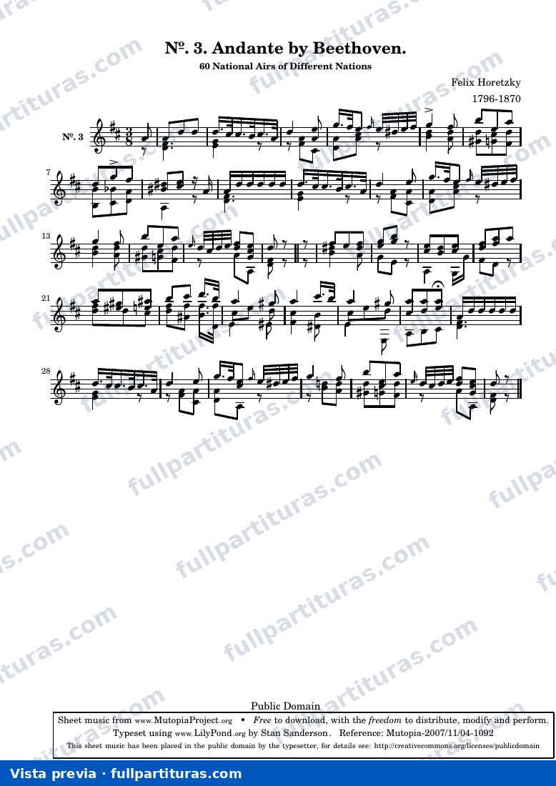 Ferdinand Horetzky - Nº. 3. Andante — preview