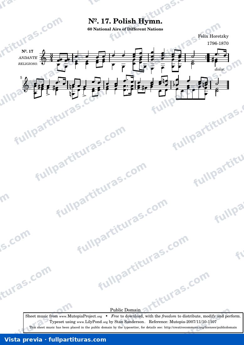 Florian Horetzky - Polish Hymn No. 17 — preview