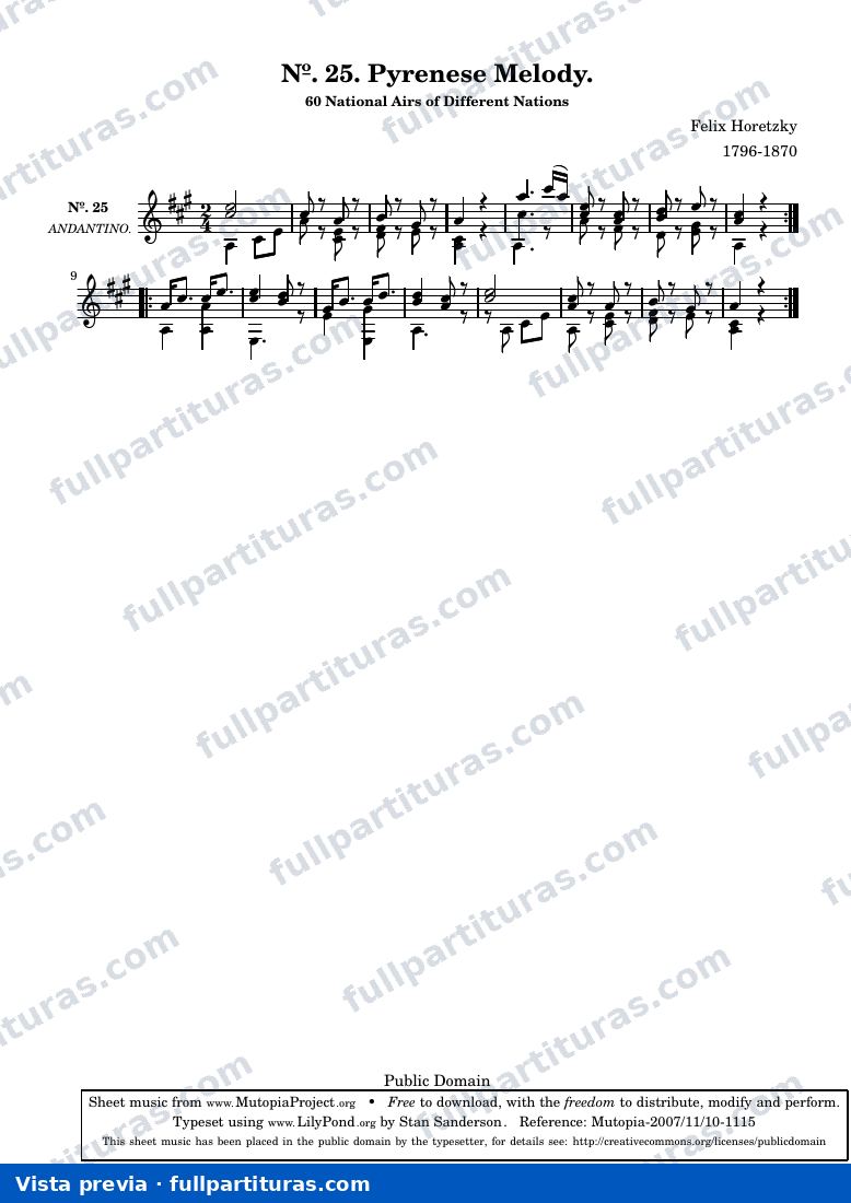 Friedrich Horetzky - Pyrenese Melody — preview