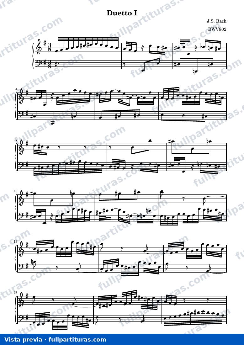 Johann Sebastian Bach - Duetto I — preview