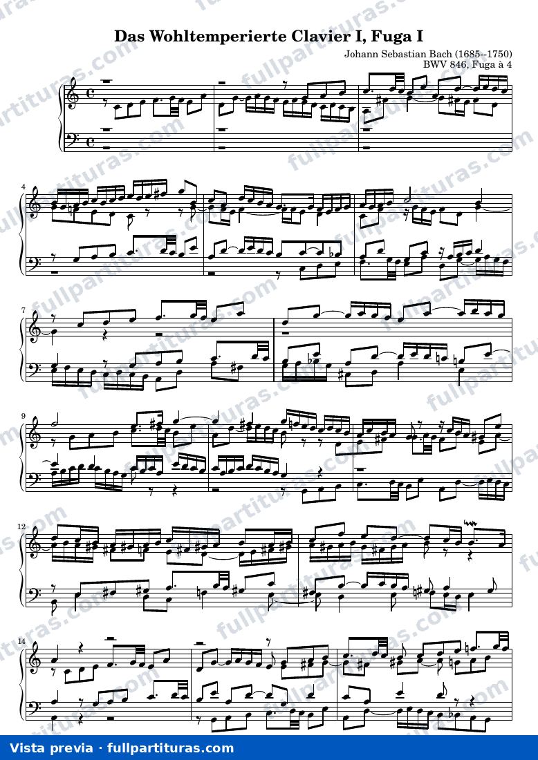 Johann Sebastian Bach - Six Partitas (Clavierubung part I): No. 5 — preview