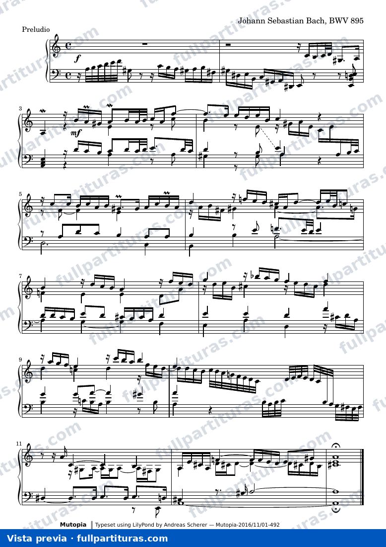 Johann Sebastian Bach - Preludio con Fuga — preview