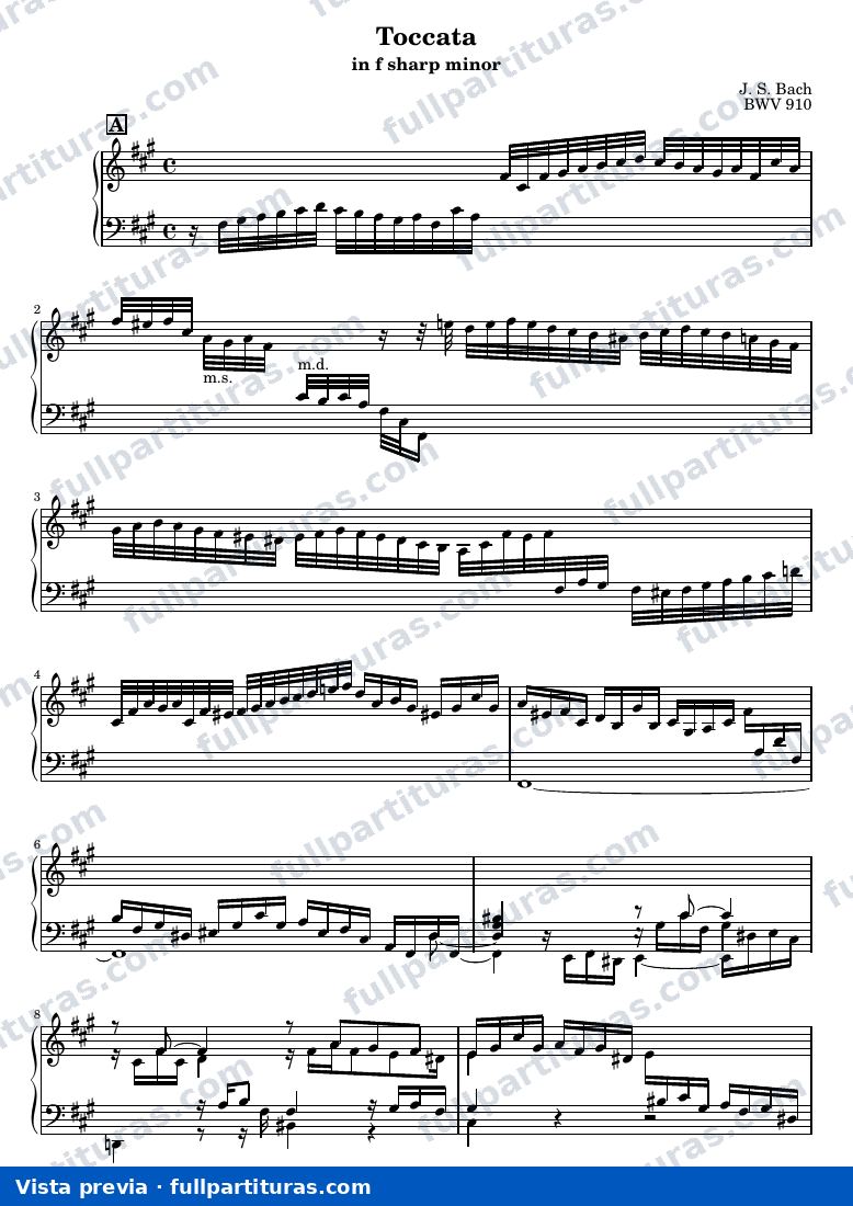 Johann Sebastian Bach - Toccata in F Sharp Minor — preview