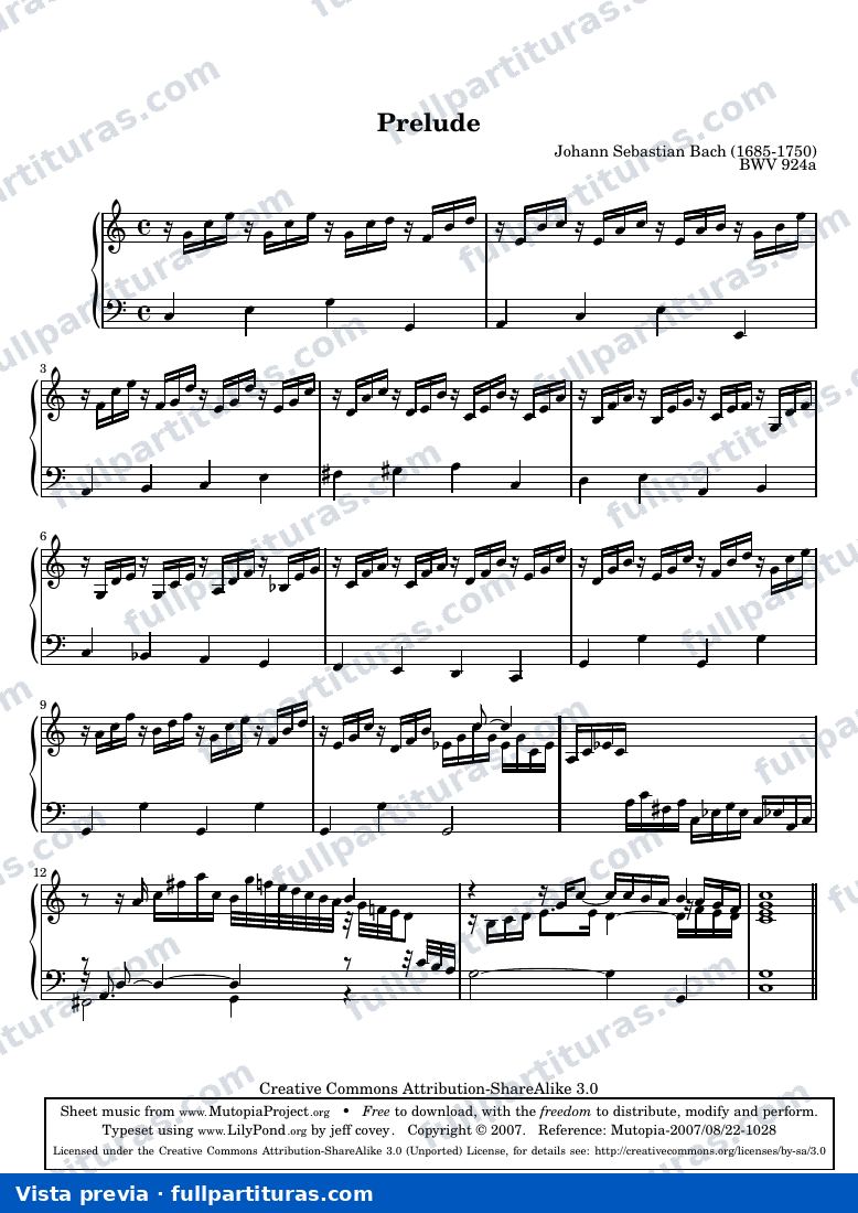 Johann Sebastian Bach - Prelude — preview