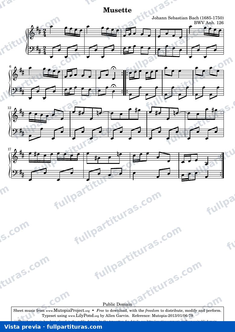 Johann Sebastian Bach - Musette — preview