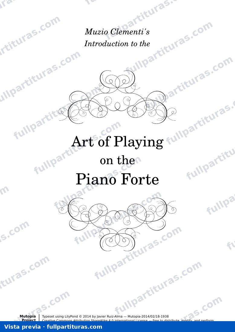 Muzio Clementi - Art of Playing on the Piano Forte — preview