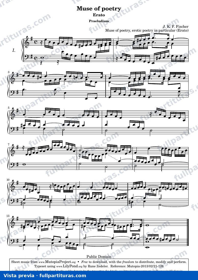 Johann Kaspar Ferdinand Fischer - Erato Praeludium — preview