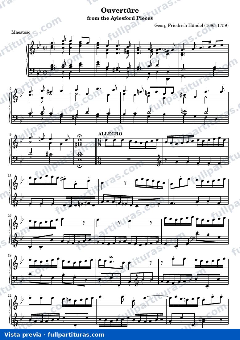 Georg Friedrich Händel - Ouvertüre — preview