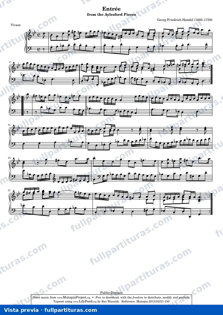 George Frideric Handel - Entrée — preview