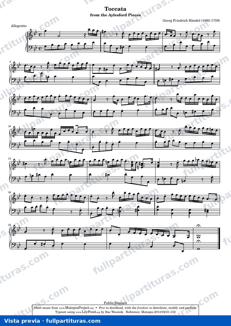 Georg Friedrich Händel - Toccata — preview
