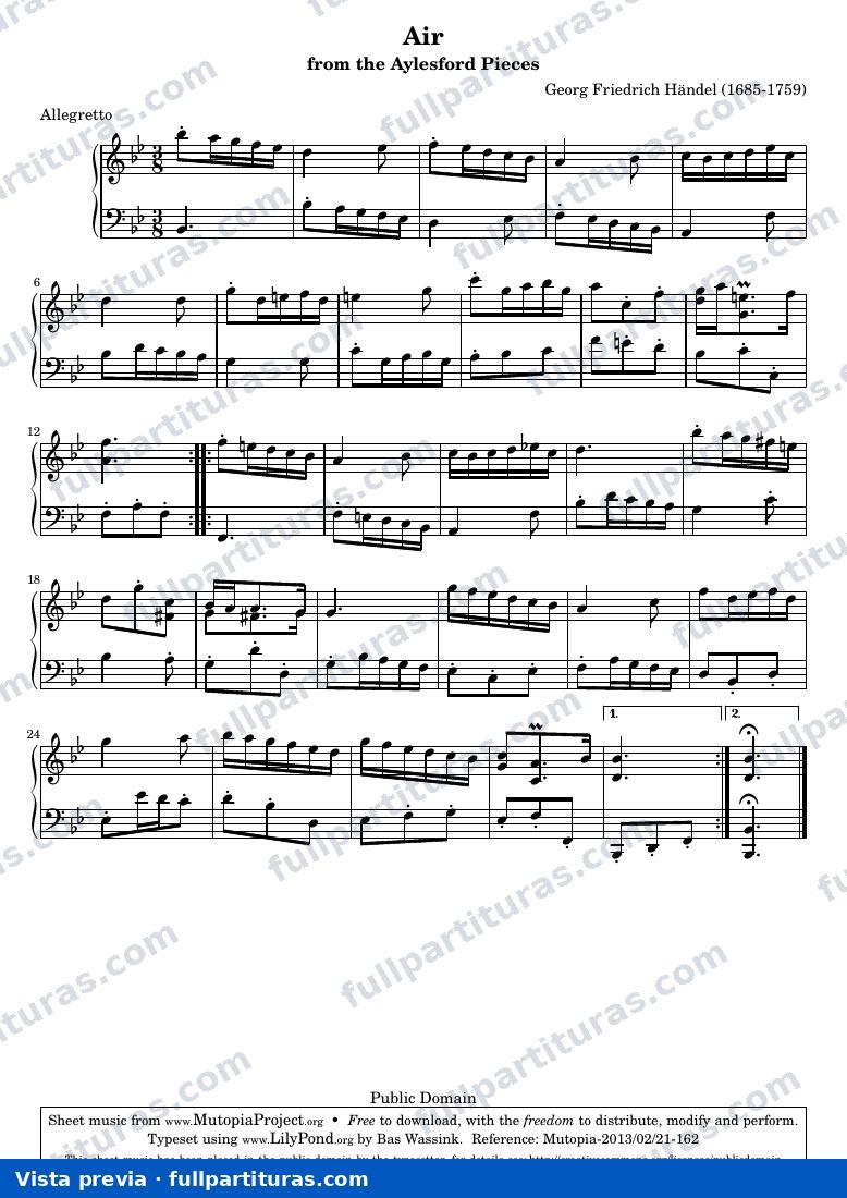 Georg Friedrich Händel - Air — preview