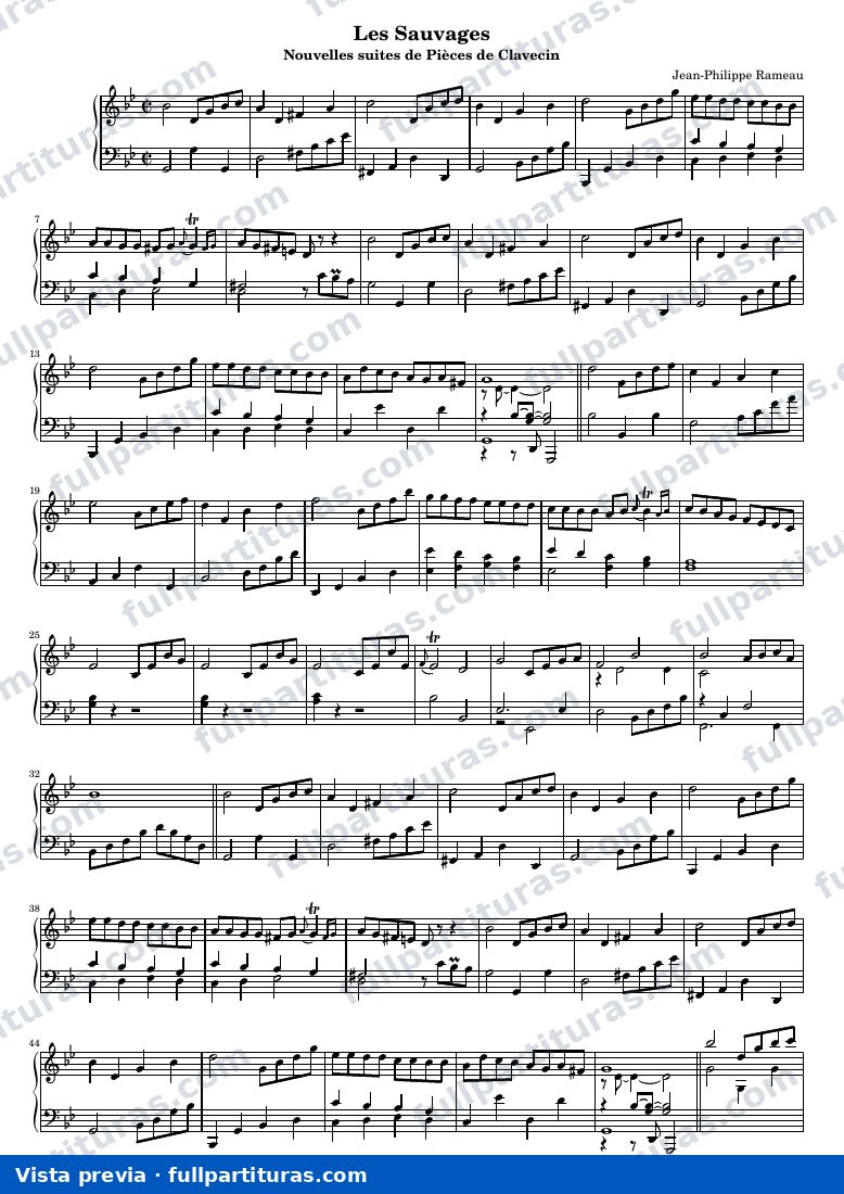 Jean-Philippe Rameau - Les Sauvages — preview