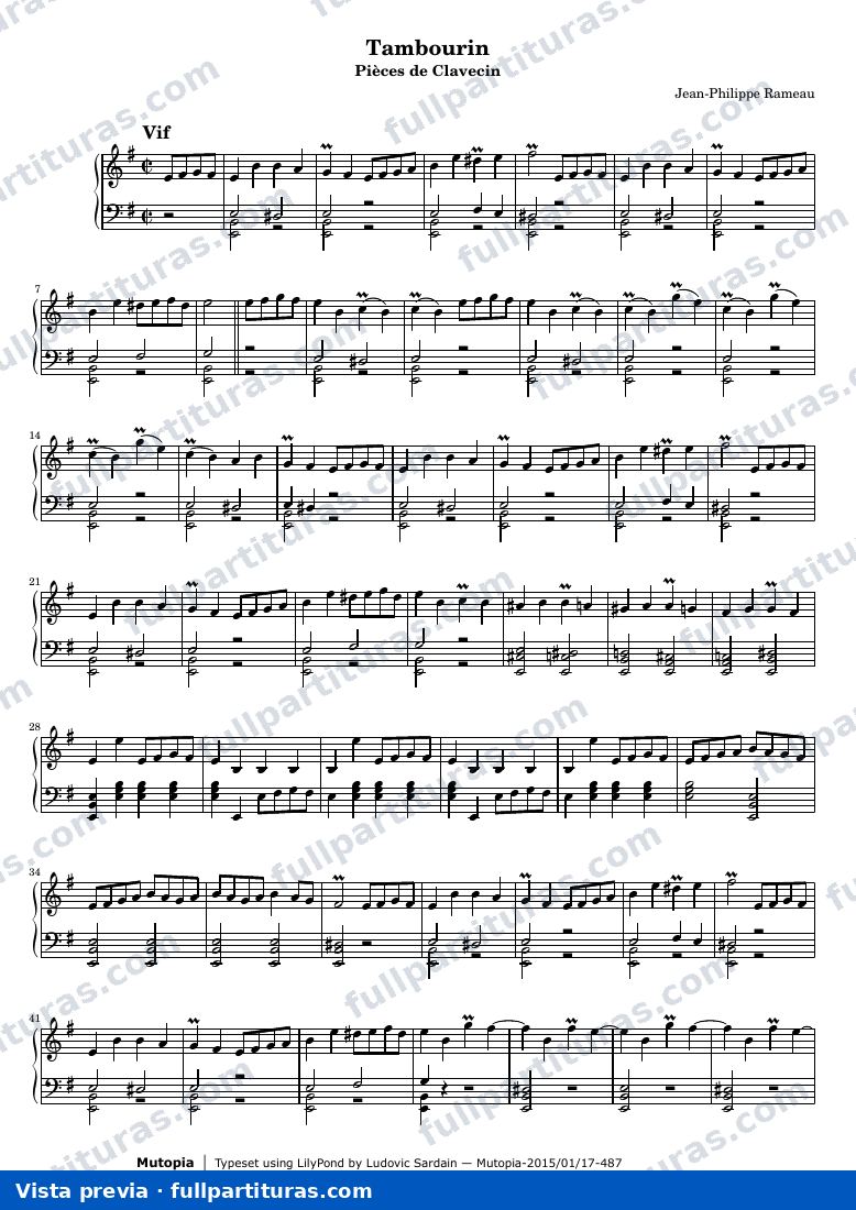 Jean-Philippe Rameau - Tambourin — preview