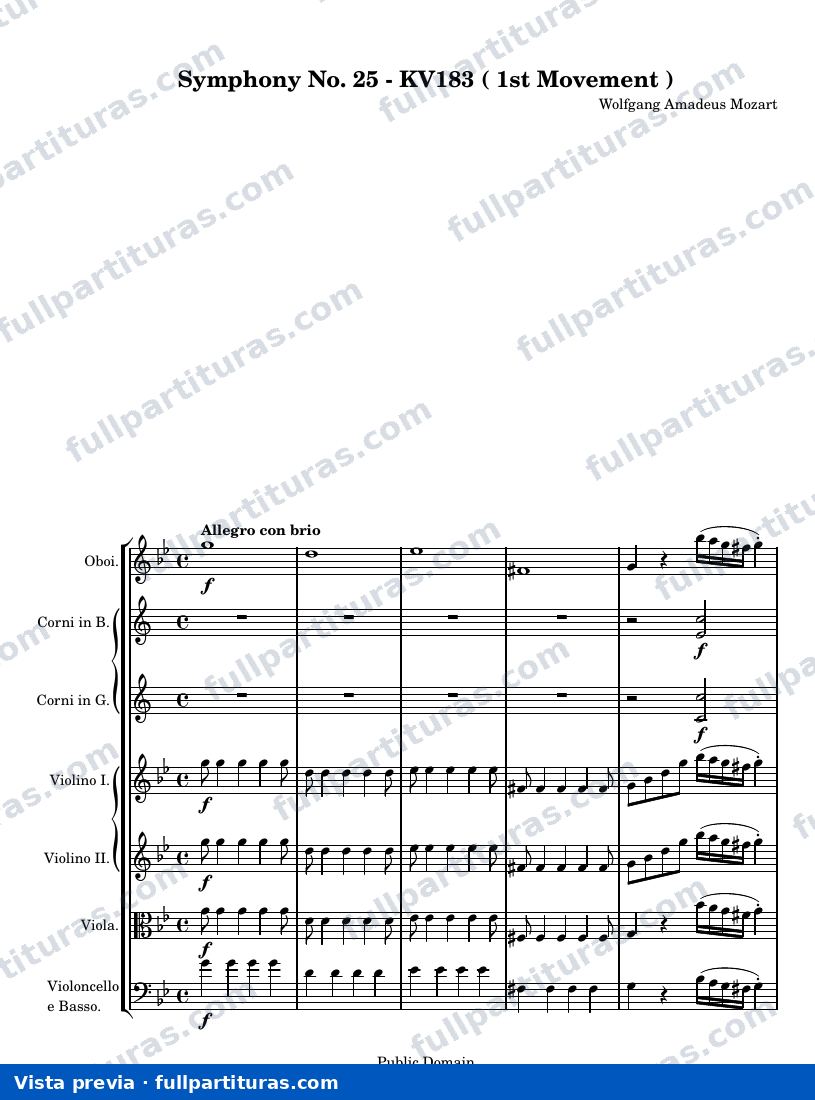 Wolfgang Amadeus Mozart - Symphony No. 18 in F Major K. 130 — preview