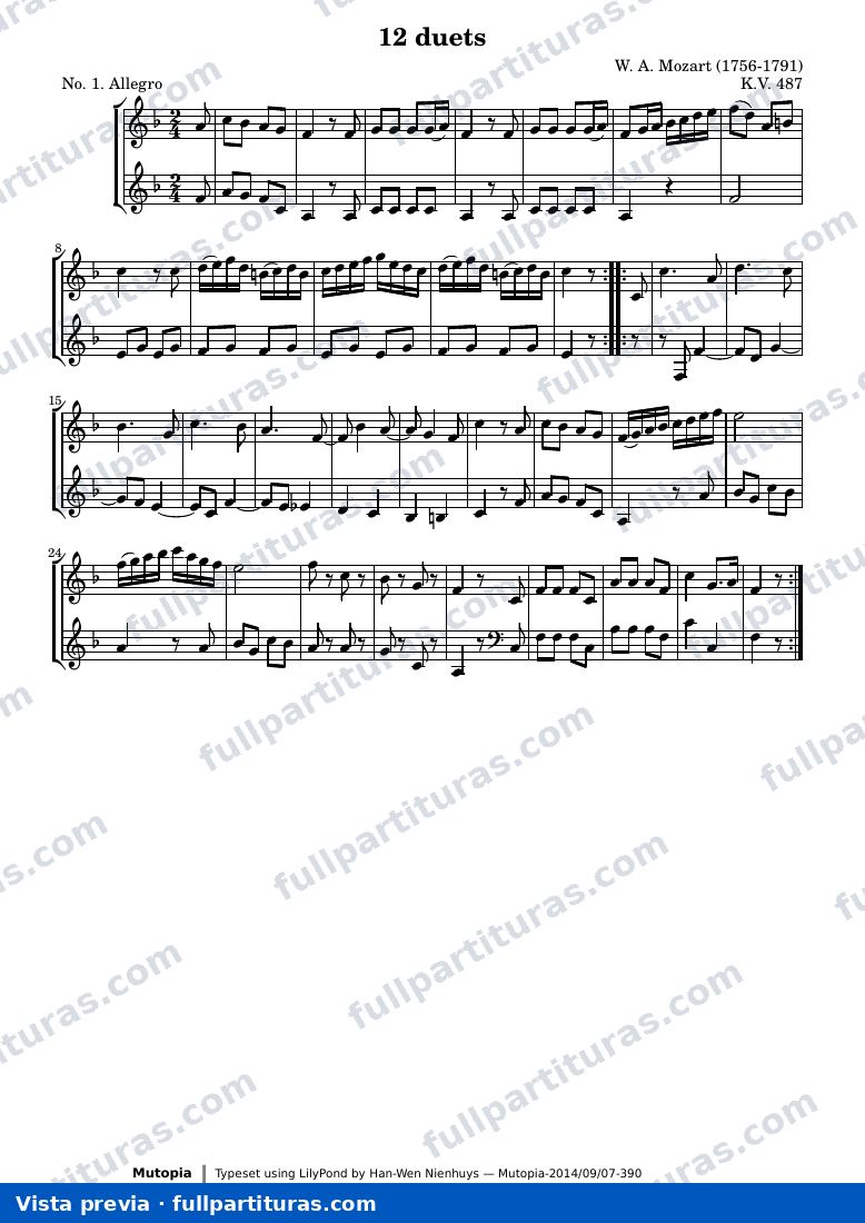 Wolfgang Amadeus Mozart - Concierto para Trompa No. 1 — preview