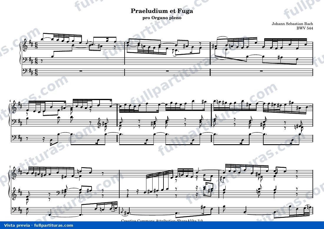 Johann Sebastian Bach - Prelude and Fugue in B Minor, BWV 544 — preview
