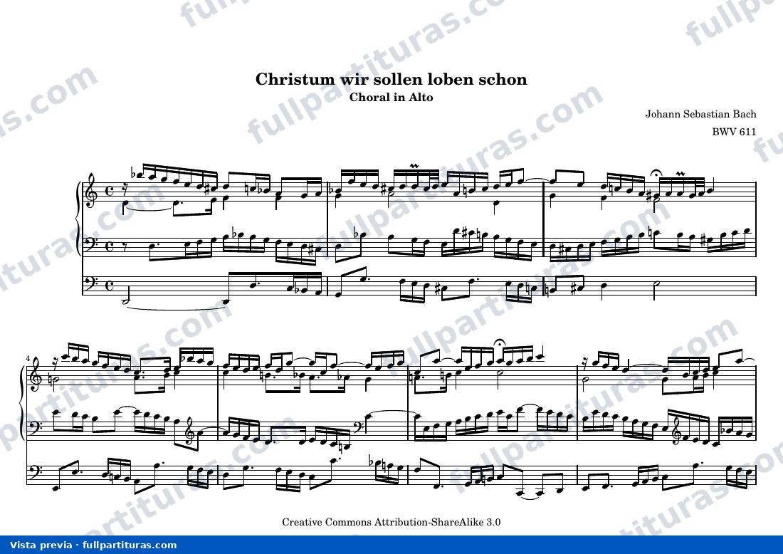 Johann Sebastian Bach - Christum wir sollen loben schon — preview