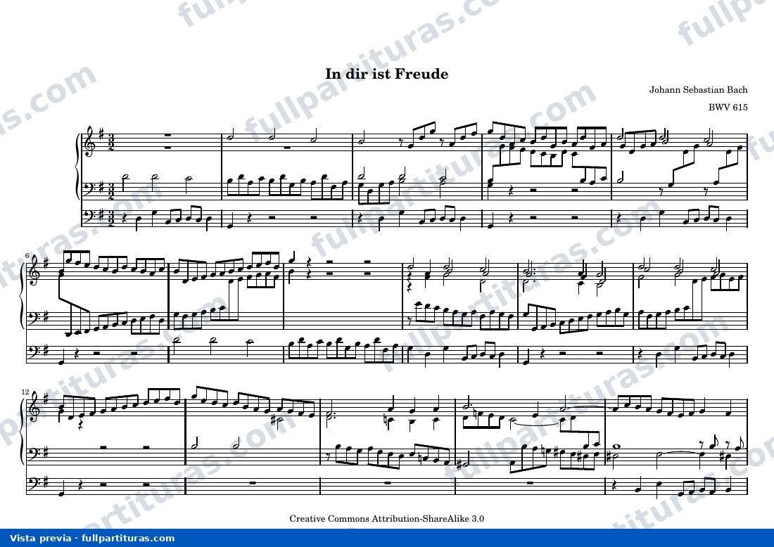Johann Sebastian Bach - In dir ist Freude — preview