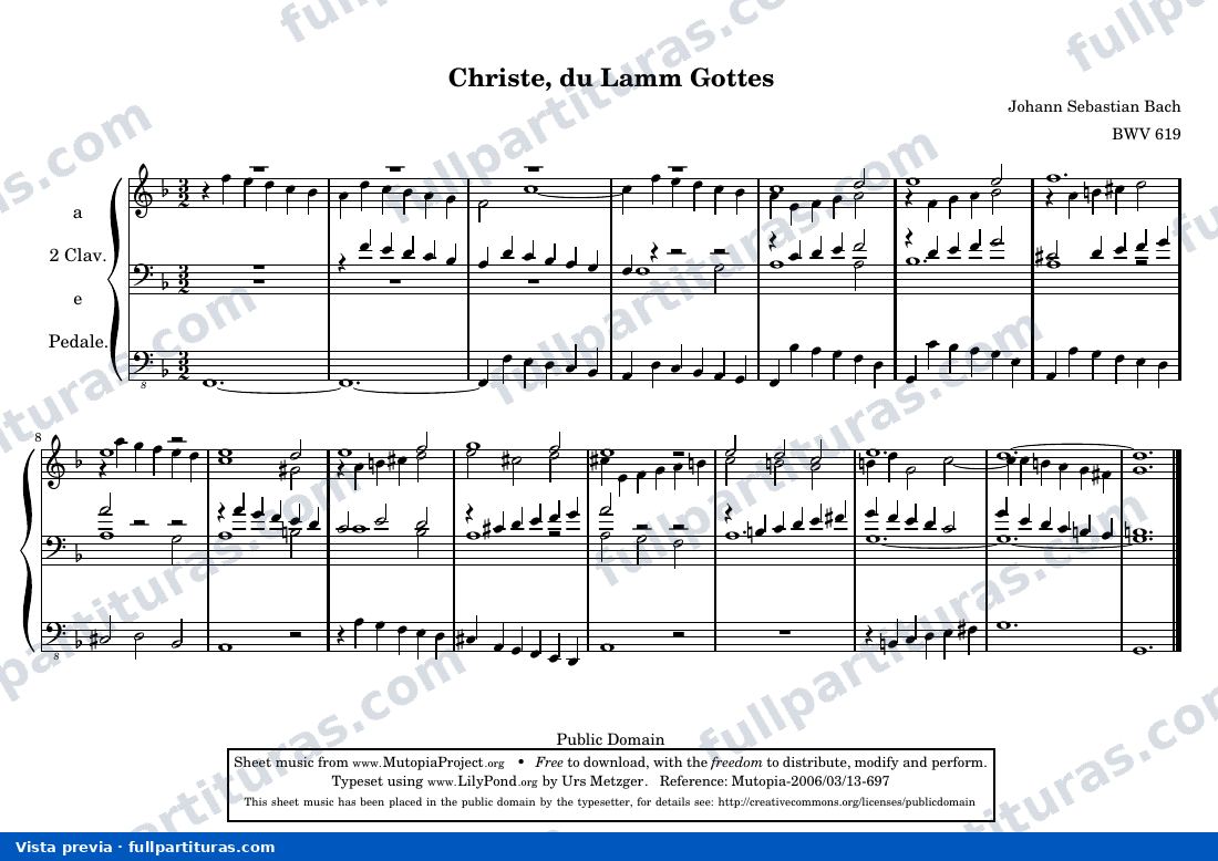 Johann Sebastian Bach - Christe, du Lamm Gottes — preview