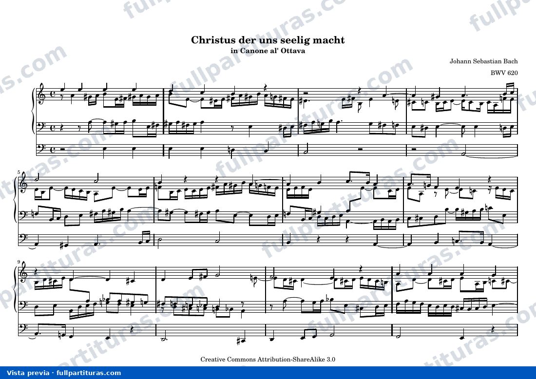 Johann Sebastian Bach - Christus der uns seelig macht — preview