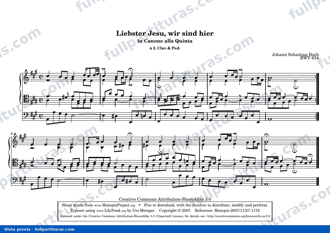 Johann Sebastian Bach - Liebster Jesu, wir sind hier — preview