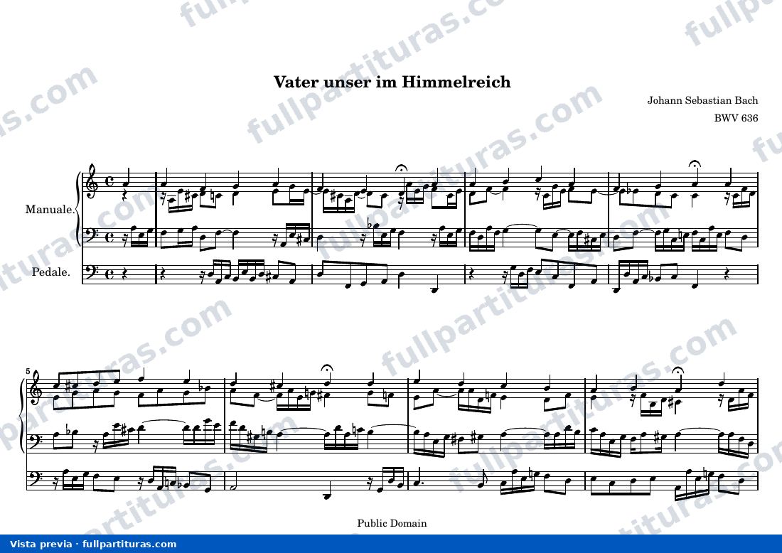 Johann Sebastian Bach - Vater unser im Himmelreich — preview