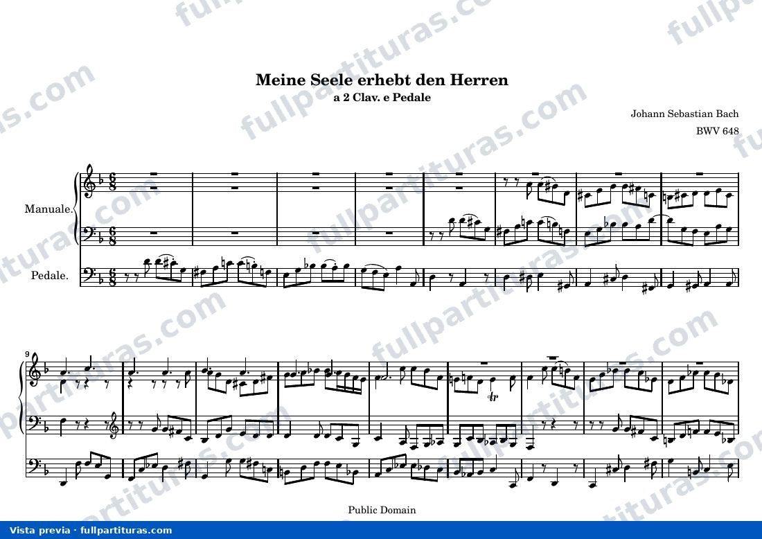 Johann Sebastian Bach - Meine Seele erhebt den Herren — preview