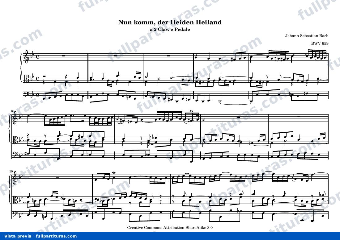 Johann Sebastian Bach - Nun komm, der Heiden Heiland — preview