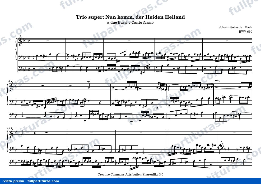 Johann Sebastian Bach - Nun komm, der Heiden Heiland — preview