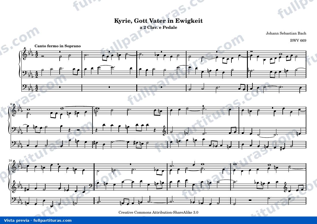 Johann Sebastian Bach - Kyrie, Gott Vater in Ewigkeit — preview