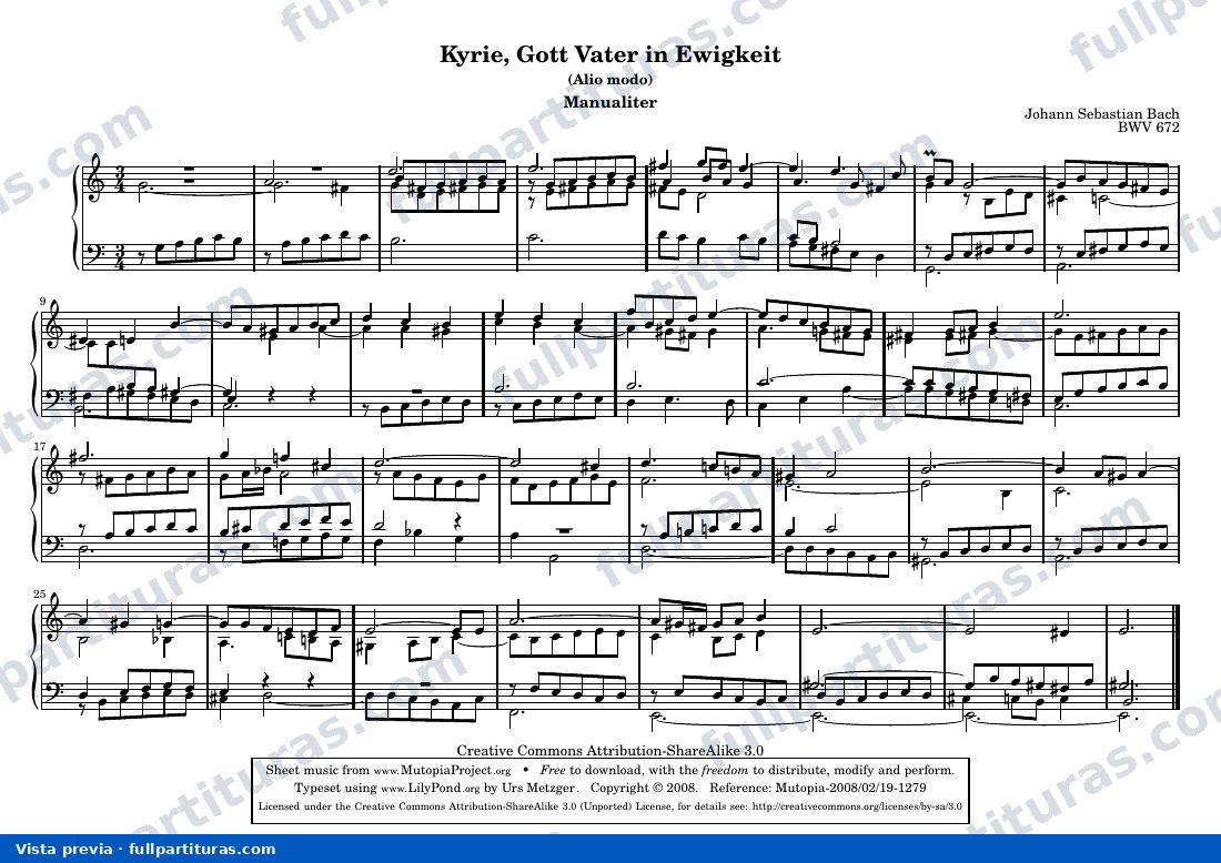 Johann Sebastian Bach - Kyrie, Gott Vater in Ewigkeit — preview