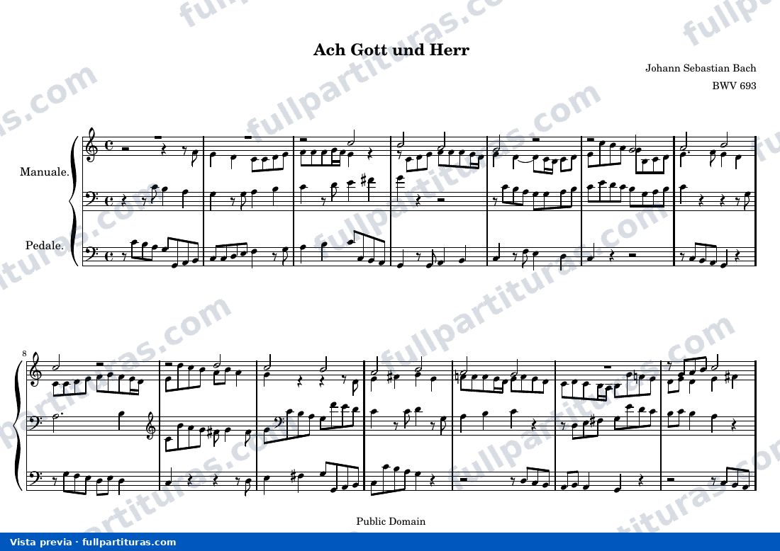 Johann Sebastian Bach - Ach Gott und Herr — preview