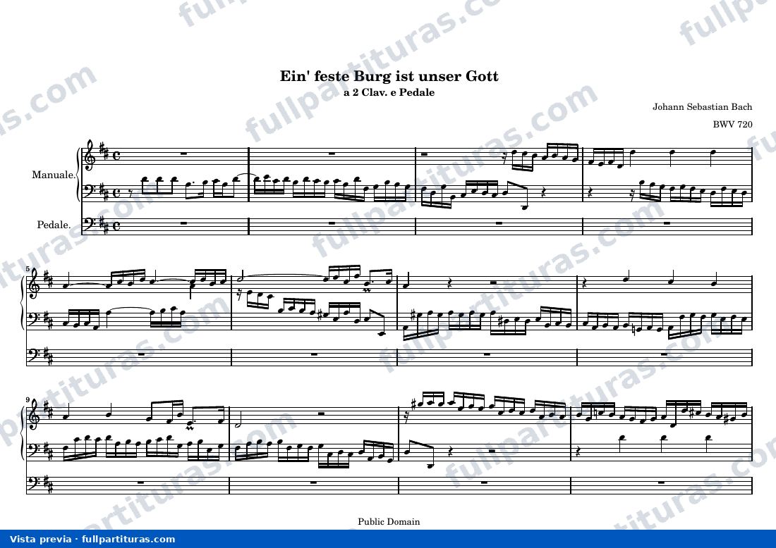 Johann Sebastian Bach - Ein' feste Burg ist unser Gott — preview
