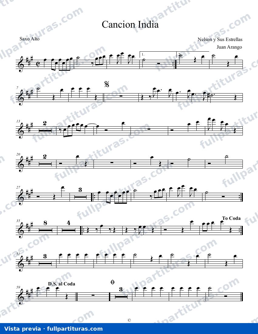 Canción india — vista previa