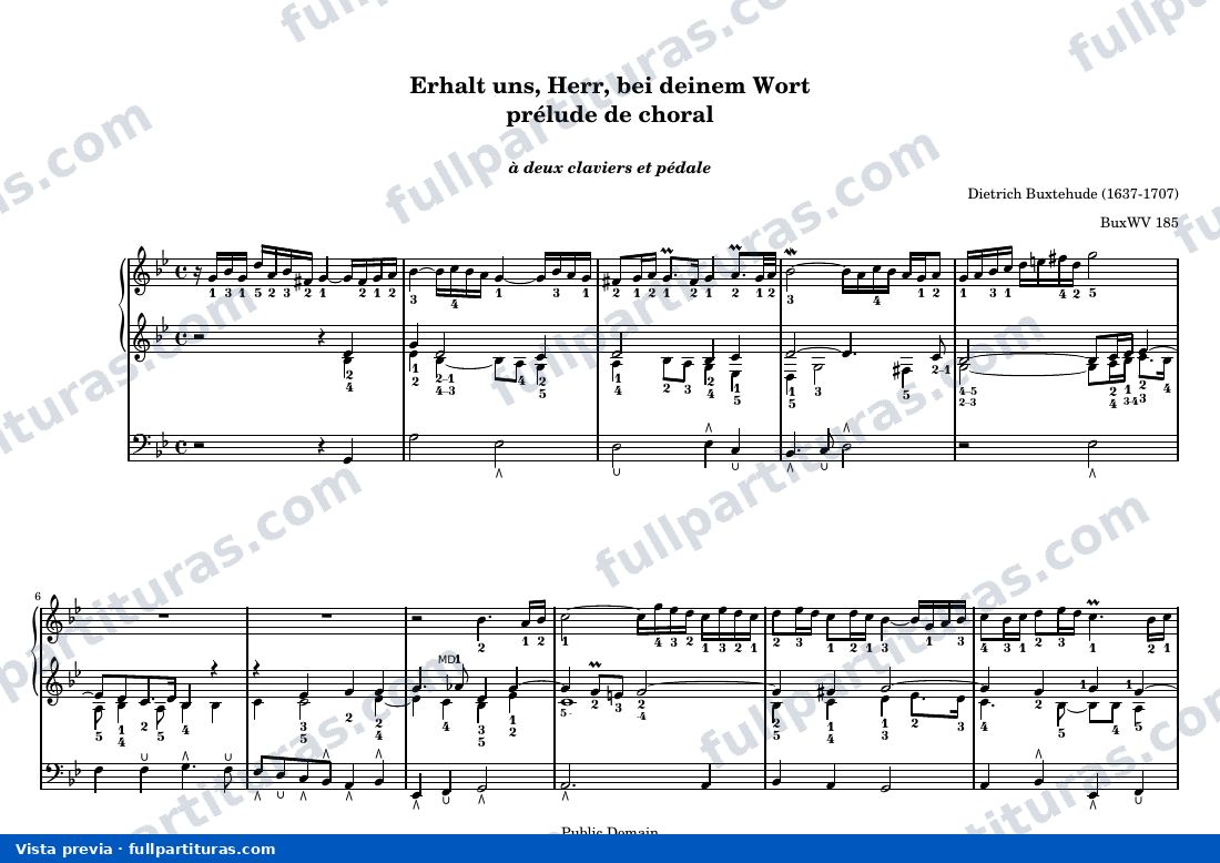 Dietrich Buxtehude - Erhalt uns, Herr, bei deinem Wort — preview