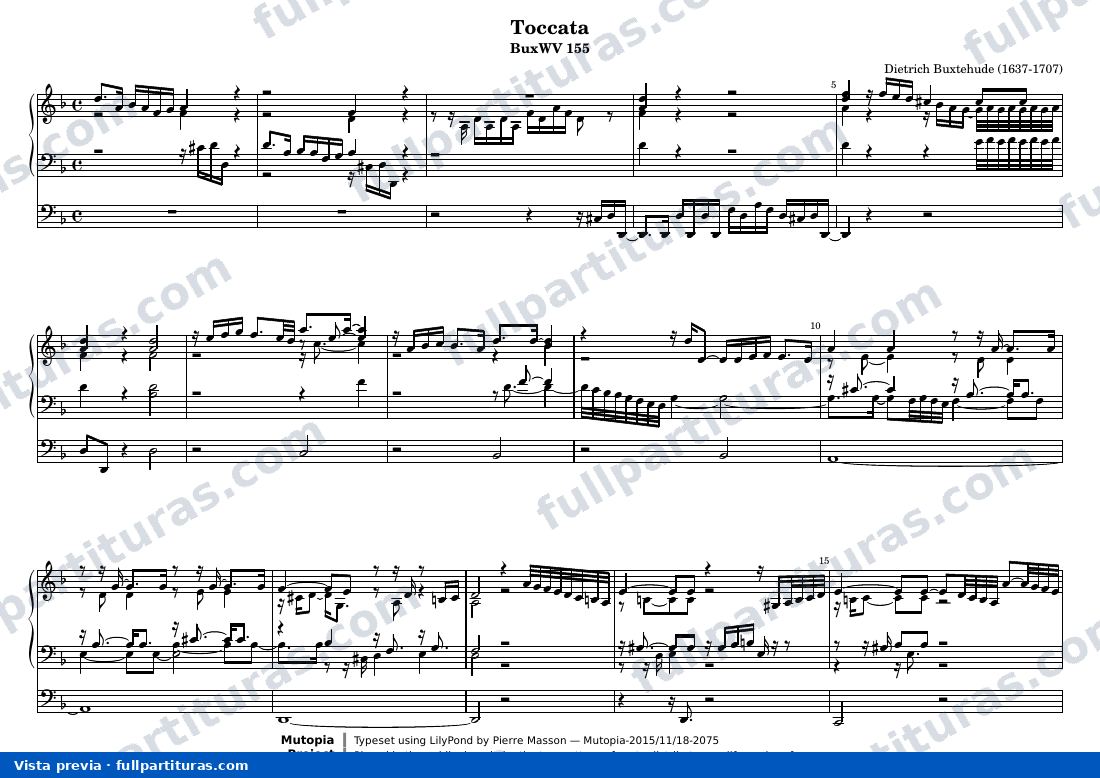 Dietrich Buxtehude - Toccata — preview