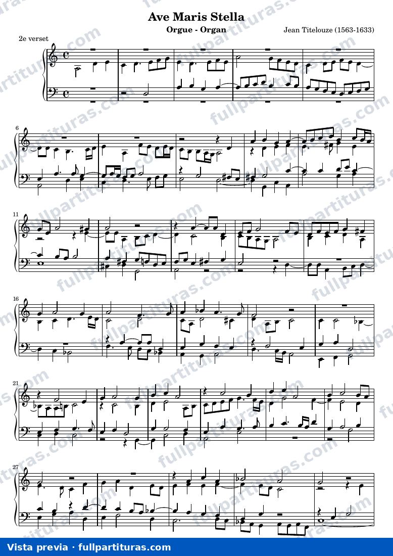 Jehan Titelouze - Ave Maris Stella (2e verset) — preview