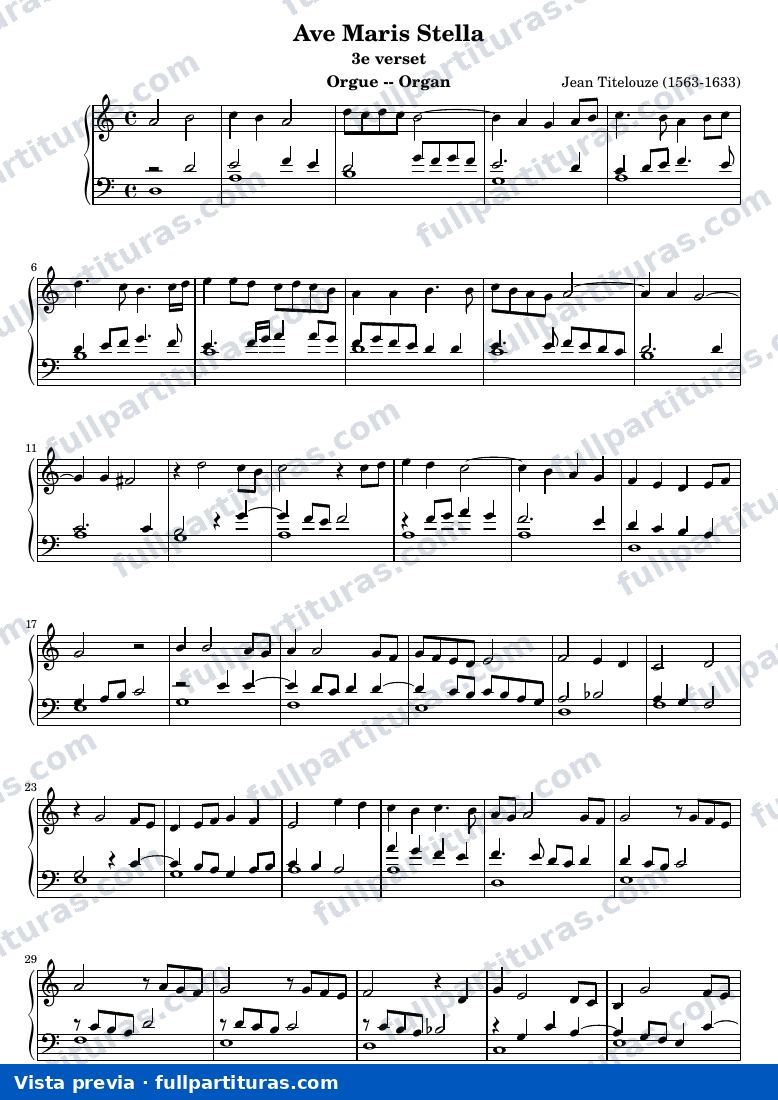 Jean Titelouze - Ave Maris Stella (3e verset) — preview