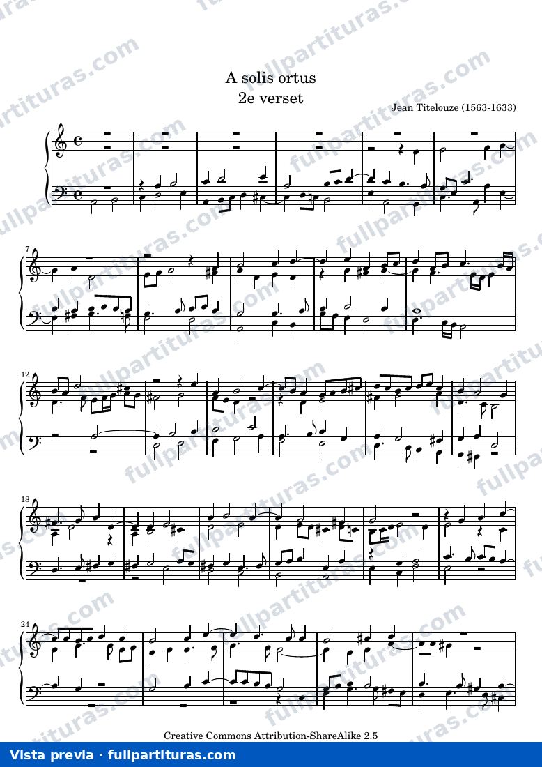 Jehan Titelouze - A Solis ortus (2e verset) — preview
