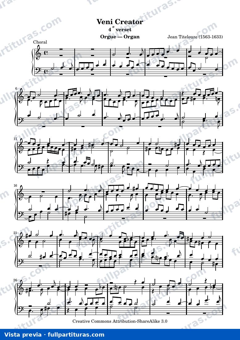 Jean Titelouze - Veni Creator (4e verset) — preview