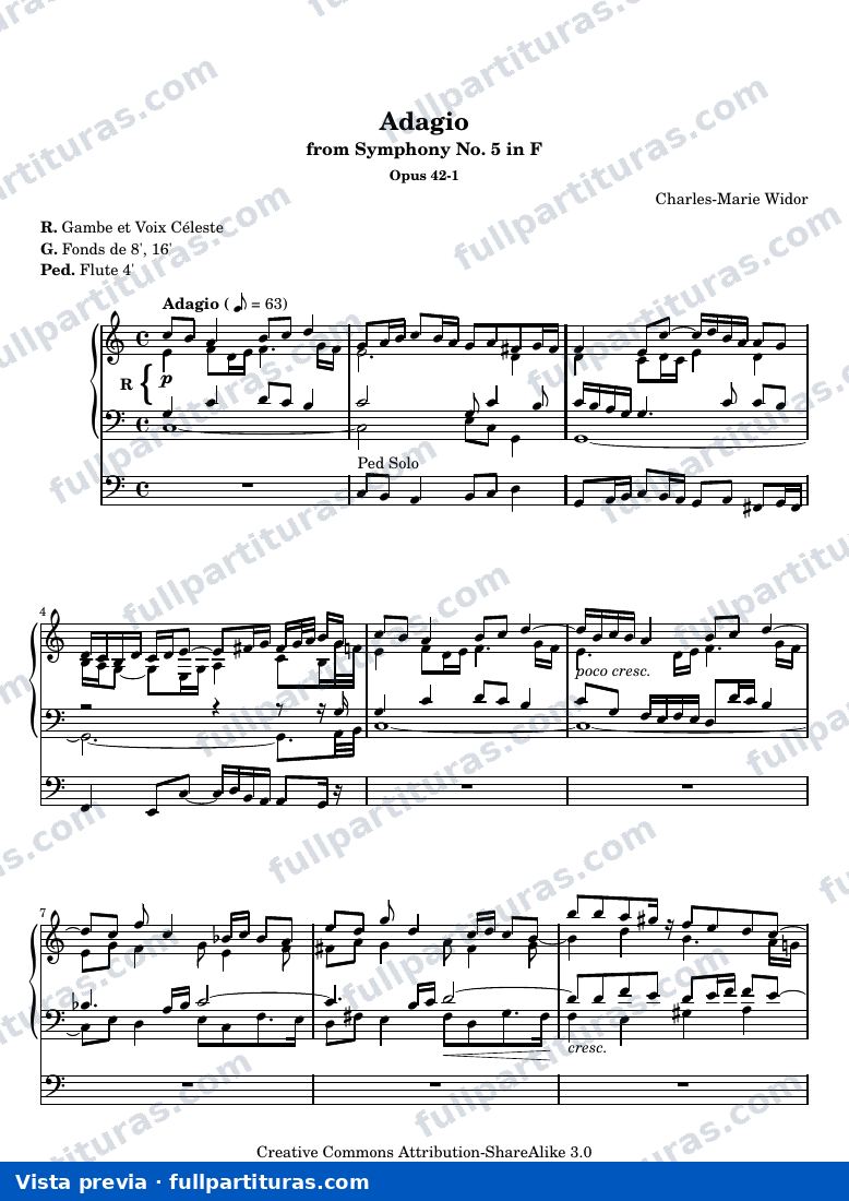 Charles-Marie Widor - Adagio — preview