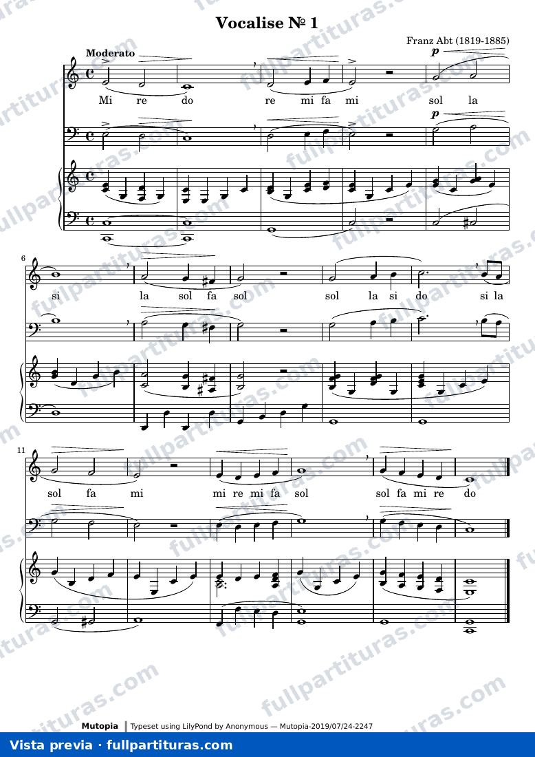 Friedrich Abt - Vocalise No. 1 — preview