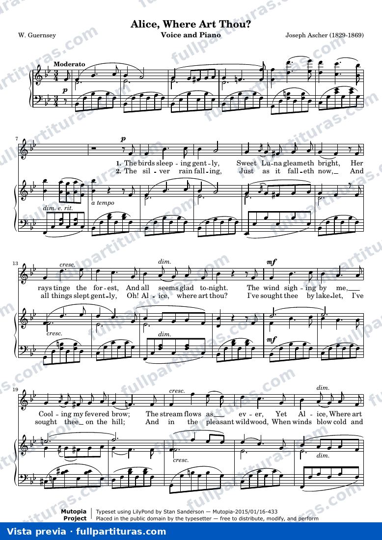 Joseph Ascher - Alice, Where Art Thou? — preview