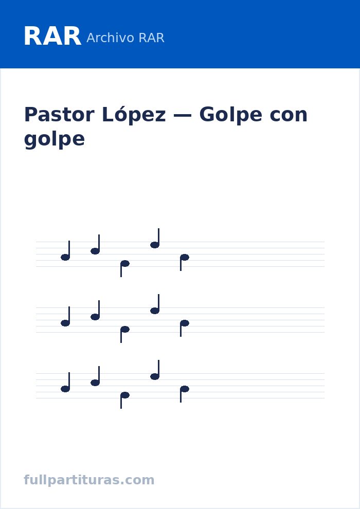 Golpe con golpe — Vorschau