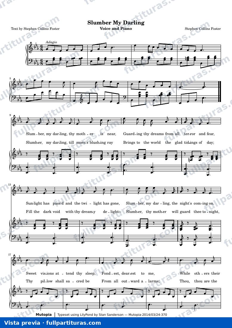 Stephen Foster - Slumber My Darling — preview
