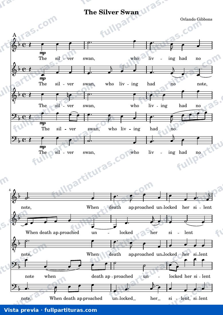 Orlando Gibbons - The Silver Swan — Vorschau