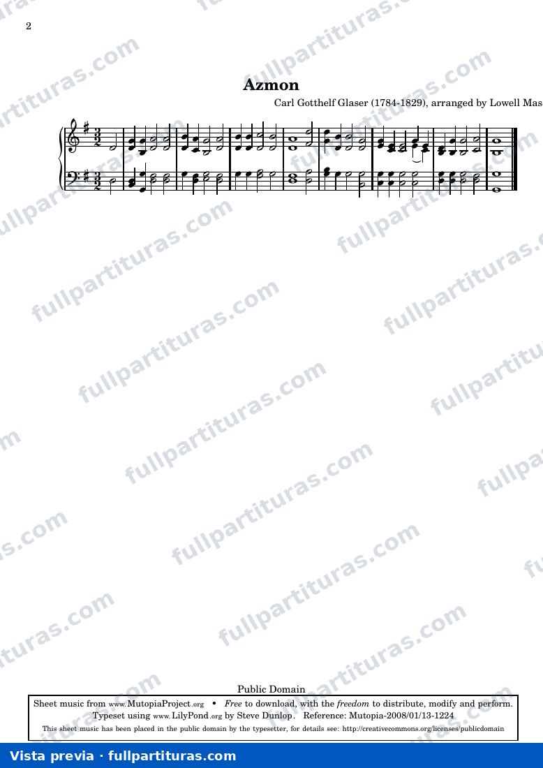 Carl Gotthelf Glaser - Azmon — preview